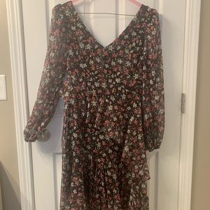 ASTR Floral MIDI Dress